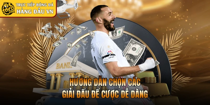 Hướng dẫn chọn các giải đấu để cược dễ dàng