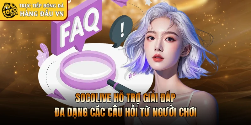 Socolive hỗ trợ giải đáp đa dạng các câu hỏi từ người chơi